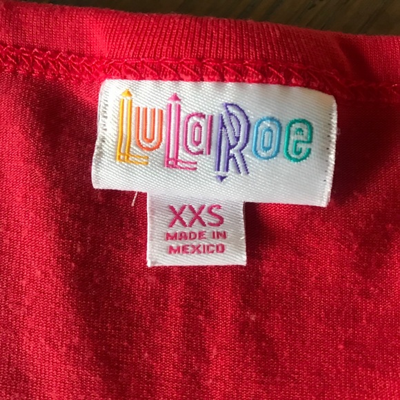 LuLaRoe XXS Nicole dress- solid salmon pink/coral - Picture 5 of 16